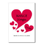 NANCE Sings To Me Live Red Heart Postcard